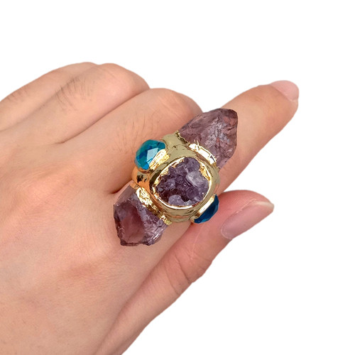 Anello cristallo blu - anello,