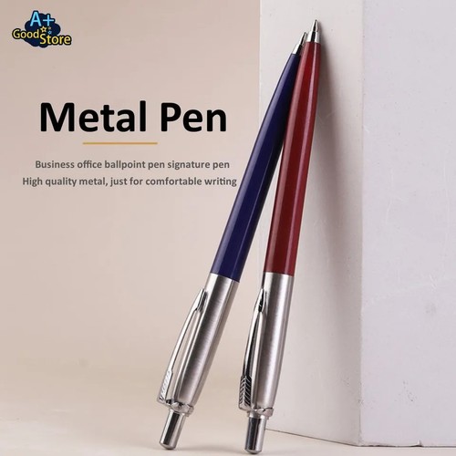 Penna sfera metallo blu e - blu,